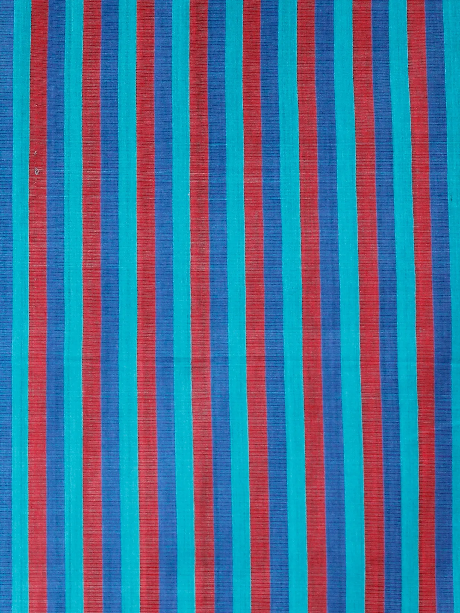 Turquoise Blue Maroon Handloom Mangalagiri Cotton Saree With Zari Border - S031703683